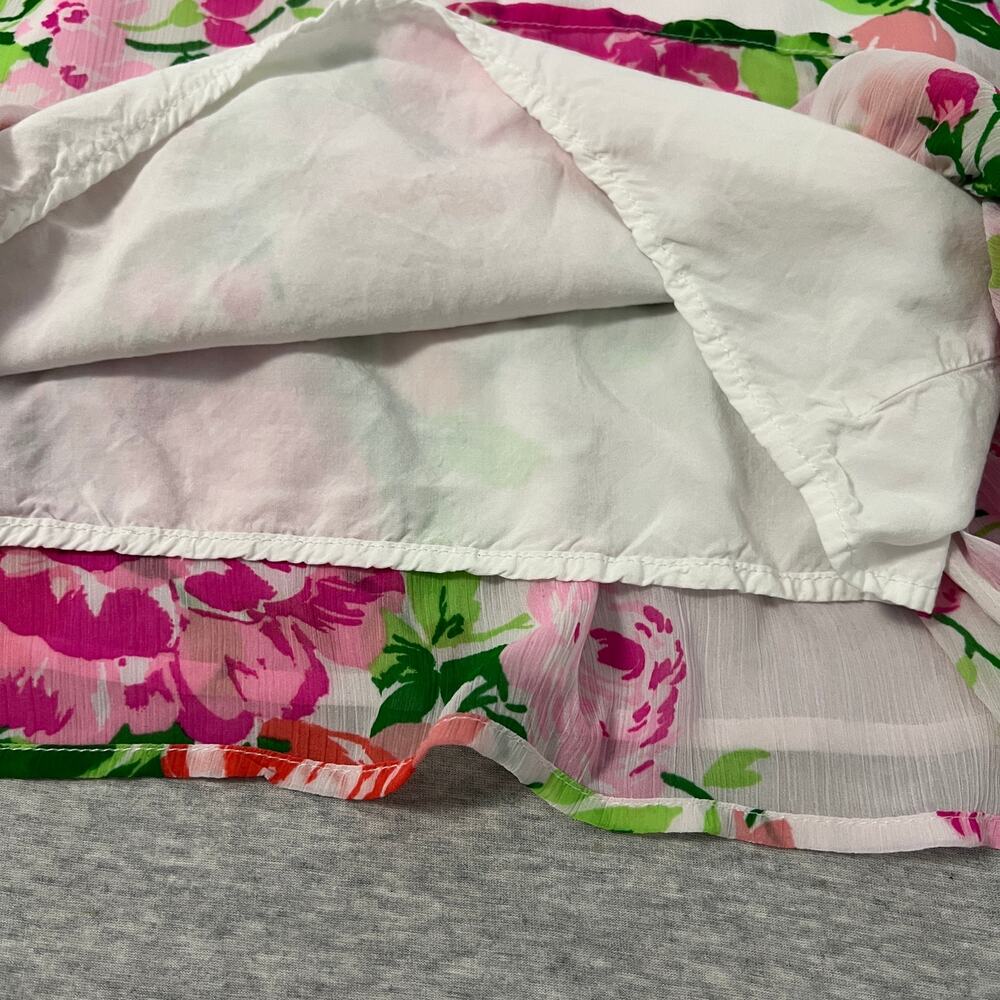 Abercrombie & Fitch Baby Doll Floral Mini Slip Dress Size Small Floral Feminine - Picture 7 of 12